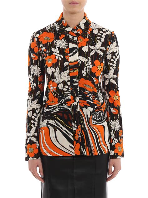 prada floral print shirt